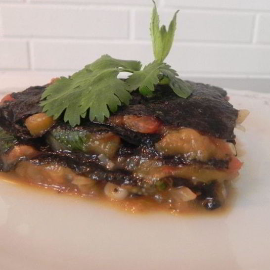 Рецепт наполеона из баклажанов с нори