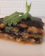 Наполеон из баклажанов с нори