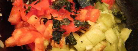 наполеон из баклажанов с нори. Шаг 7