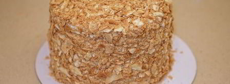 наполеон с заварным карамельным кремом. Шаг 22