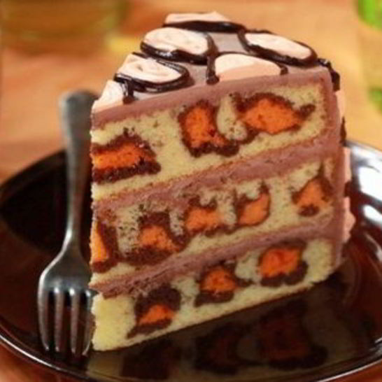 Рецепт оригинального леопардового торта