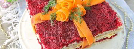 селедочный торт на вафельных коржах. Шаг 11