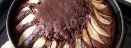 шоколадный торт с грушами. Шаг 5