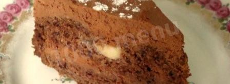 шоколадный торт с грушами. Шаг 7