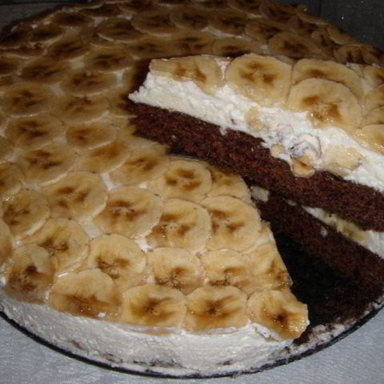 Рецепт торта бананового рай