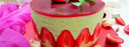 торт фрезье с фисташковым муссом. Шаг 31