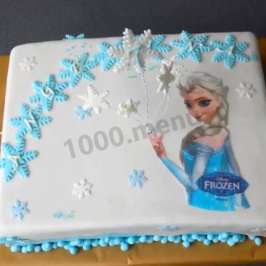 Рецепт торта холодное сердце