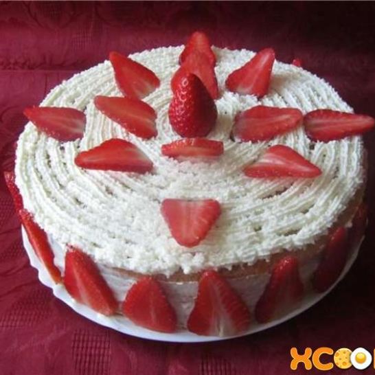 Рецепт торта клубника со сливками