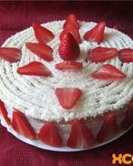 Торт Клубника со сливками
