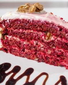 Торт Красный бархат без красителя