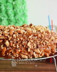 Торт Медовик из жидкого теста