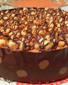 Торт на маргарине с медом и миндалем