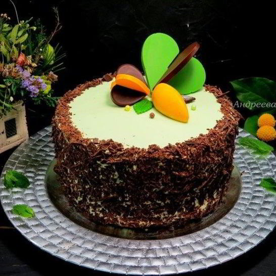 Рецепт торта шоколад-мята-лимон