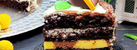 торт шоколад-мята-лимон. Шаг 23