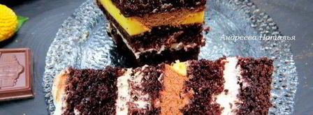 торт шоколад-мята-лимон. Шаг 25