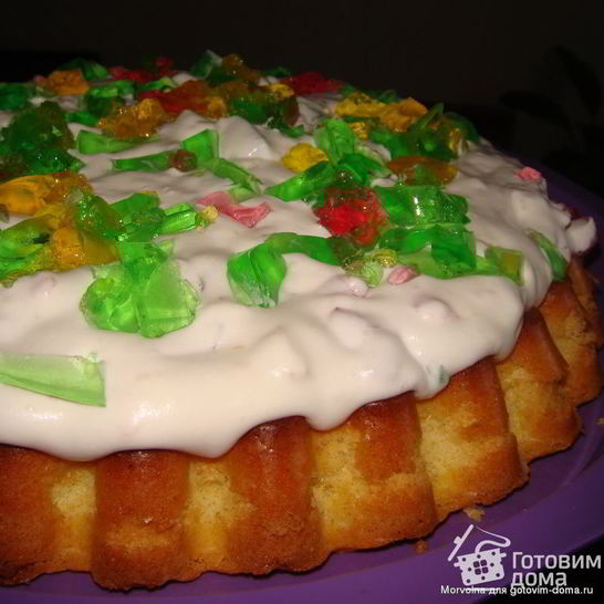 Рецепт торта цветного галаретковец