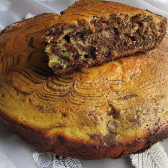 Рецепт торта зебра на кефире