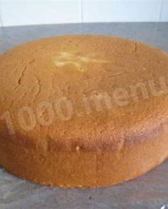 Воздушный бисквит для торта