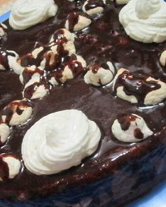 Воздушный торт с безе