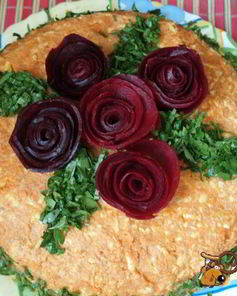 Закусочный рыбный торт