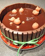 Заварной шоколадный торт