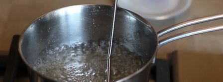 зеркальная глазурь для торта шоколадная. Шаг 4