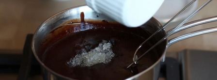 зеркальная глазурь для торта шоколадная. Шаг 8