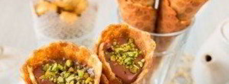 вафельные трубочки с кремом. Шаг 5