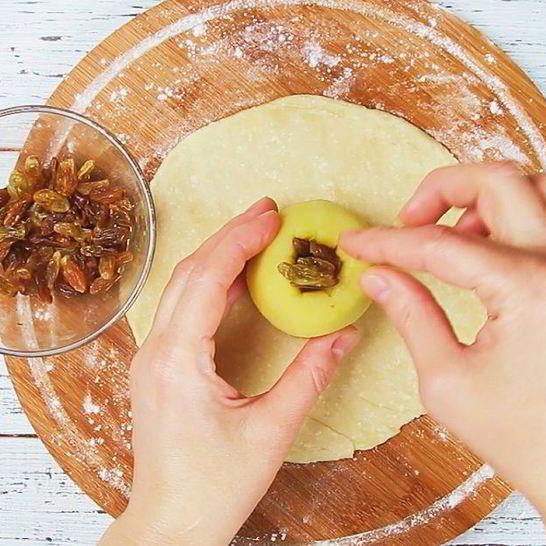 Рецепт яблок в тесте