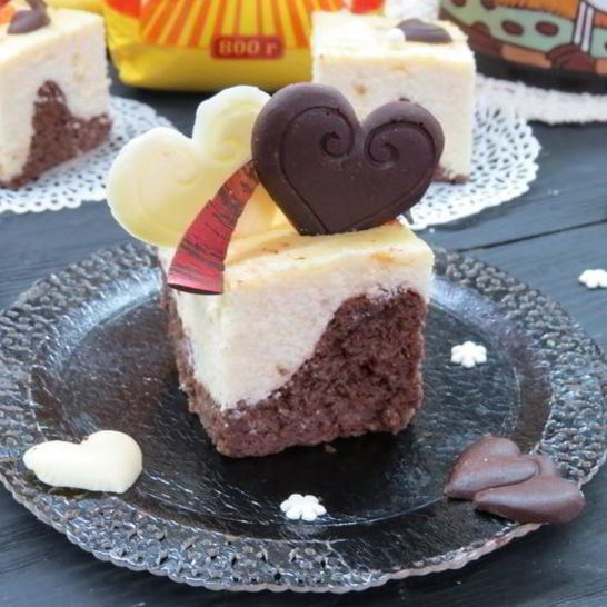 Рецепт двухцветной бананово-творожная запеканка