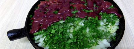 картофельная запеканка с куриной печенью. Шаг 11