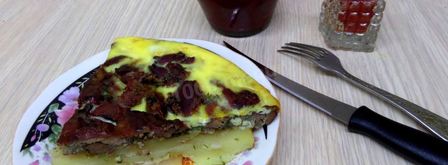 картофельная запеканка с куриной печенью. Шаг 14