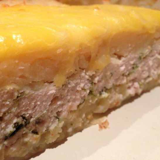 Рецепт картофельной запеканки с начинкой из куриного филе и шпината