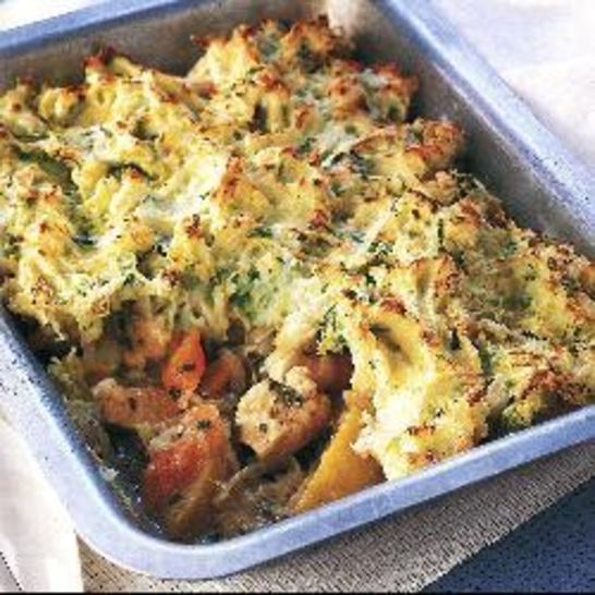 Рецепт колканона — запеканки из курицы с картофельным пюре