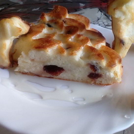 Рецепт красивой творожной запеканки