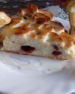 Красивая творожная запеканка