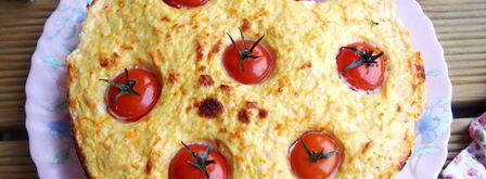 куриная запеканка с творогом и помидорами черри. Шаг 6