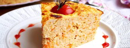 куриная запеканка с творогом и помидорами черри. Шаг 8