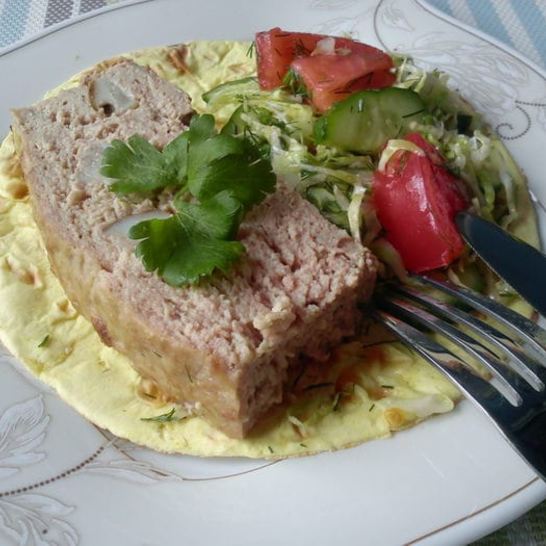 Рецепт мясной запеканки с лесными грибами из маминой книги