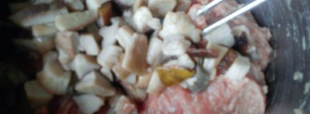 мясная запеканка с лесными грибами из маминой книги. Шаг 4