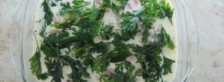 нежная запеканка с куриным филе. Шаг 6