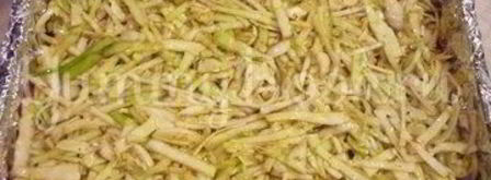 похрустывающая запеканка из капусты с грецким орехом. Шаг 14