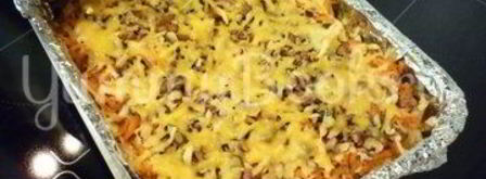 похрустывающая запеканка из капусты с грецким орехом. Шаг 19