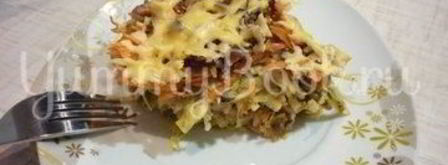 похрустывающая запеканка из капусты с грецким орехом. Шаг 21