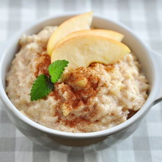 Рецепт рисовой запеканки с яблоками и корицей