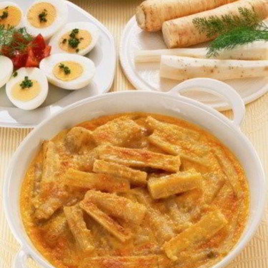 Рецепт сливочной сырной запеканки из пастернака