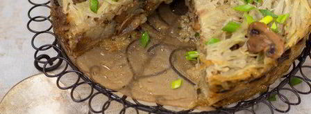 слоеная запеканка с картофелем и грибами. Шаг 11