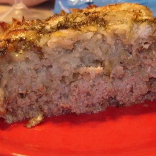 Слоистая мясная запеканка