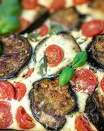 Сырная запеканка с баклажанами