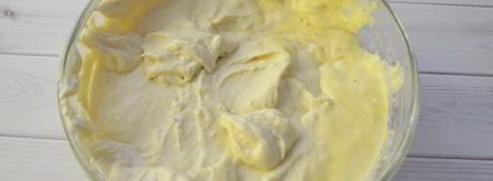 творожная запеканка с черешней. Шаг 3